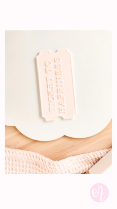 Cortante + Stamp Ticket to Happiness - Muy Alfon by Alfonsina