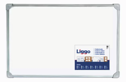 Pizarra blanca Liggo para marcadores 30x40 cm