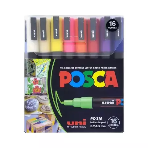 Pack de Marcadores Posca PC 3M x16 unidades
