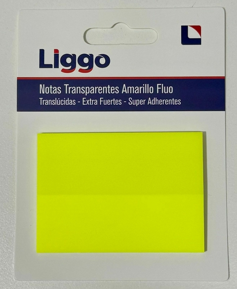 Notas adhesivas Translùcidas Liggo Color amarillo 50x70 cm