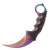 Faca Tática Karambit CS2 + Bainha Preta com Cordão na internet