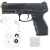 Kit Pistola de Airsoft V310 24/7 com óculos, alvos e BBs