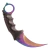 Faca Tática Karambit CS2 + Bainha Preta com Cordão - loja online