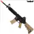 Rifle de Airsoft Elétrico Bolt B4 Sopmod R.i.s. Full Metal - Recoil Shock - Tan Bk