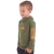 Camiseta Manga Longa Ninja (com Touca) Fishing Co Infantil - Verde Militar