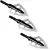 Kit Com 3 Ponteiras Rosqueáveis Razorback 2lâminas-125gr