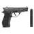 Pistola de Airgun Co2 Wingun W301 (R81) 4,5mm Full Metal