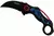 Canivete Tático Karambit Modelo FS 1097-3 - Dragão - Semi Automático
