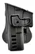 Coldre Só Coldres PRF Glock G17/ G22 / G23 / G25 Preto - Canhoto