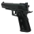 Pistola de pressão WinGun 1911 Tatical 4.5mm preta