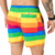 Short Curto Arco-íris na internet