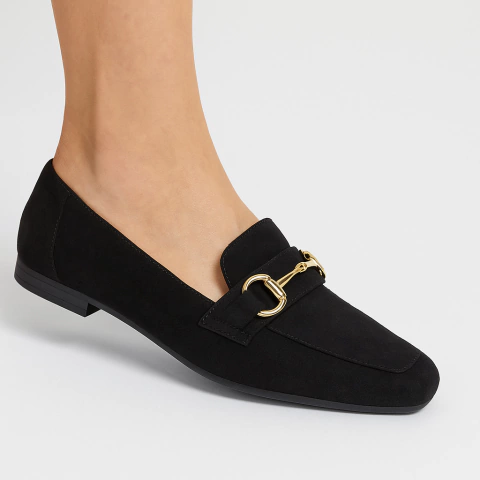 Loafer Couro e Camurça Preto - comprar online