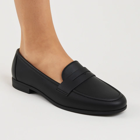 Loafer Beira Rio Conforto Preto Liso - comprar online