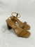 Sandália Trançada Caramelo Salto Cone - comprar online