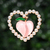Corazón Perla Metal