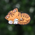 Gato Naranja Acostado