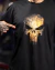 Remeras Oversize MUSCUL logo Puni sher - Negro Dorado - tienda online