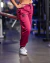 Babucha de Mujer Algodón con Elastano Bordo – Con Cintura Ancha y Puño