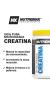 Creatina 100% pura Micronizada nutremax 200 grs 66 serv