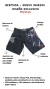 Short bermuda muay Thai estilo Tailandes negro rojo - tienda online