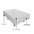 Box Ferrara Casal com baú 1,38 x 1,88 x 0,30