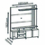 Home Theater Nilo 02 Portas de Abrir, 02 Nichos e 01 Prateleira, Padrao - Off White / Savana