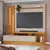 Home Theater Fini c/ detalhe ripado - 2,00 m, TV até 65", Padrao - Cinamomo / Off White - comprar online