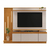 Home Theater Solut c/ 4 portas e detalhes ripados