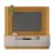 Home Theater Fagner c/ painel ripado 2 portas e 1 gaveta - 1,80, TV até 65", Padrao - Cinamomo / Off White - Toque a Campainha