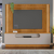 Home Theater Fagner c/ painel ripado 2 portas e 1 gaveta - 1,82, Padrao - Cinamomo / Off White na internet