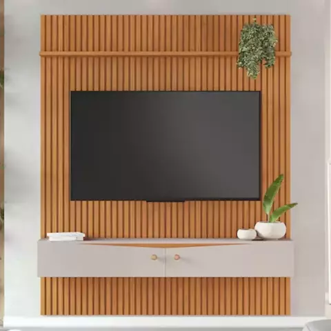 Painel Rizzo para TV até 65" com nicho - 1,82 m