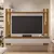 Painel Zoe - Padrão - Off white c/ freijó- até 65" - comprar online