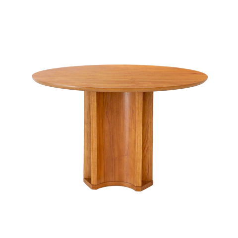 Mesa Argélia com Tampo em MDF Laqueado ou Laminado Redonda - comprar online