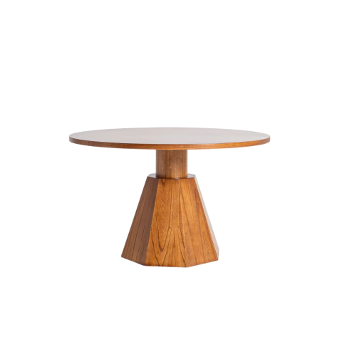 Mesa Nápoles com Tampo Laqueado ou Amadeirado e Base MDF Redonda - comprar online