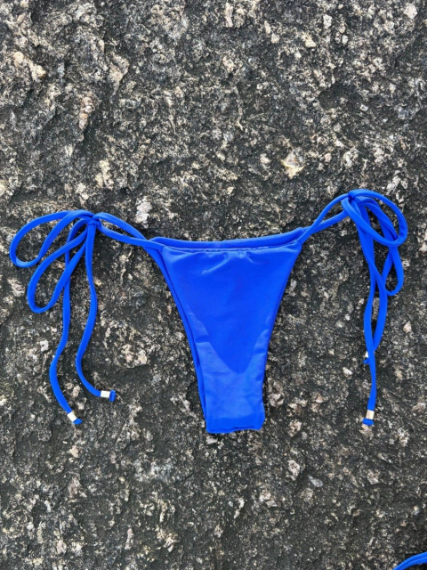 calcinha de amarrar azul anil - comprar online