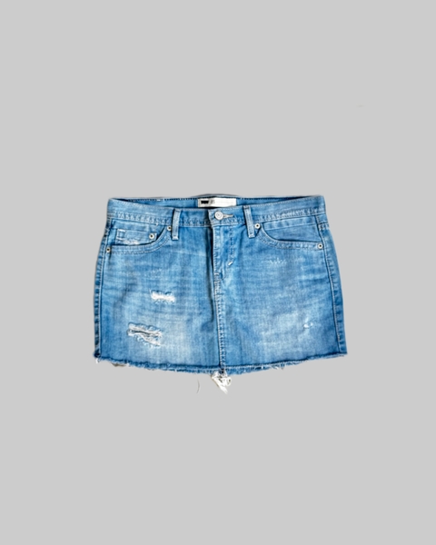 mini saia jeans levi’s