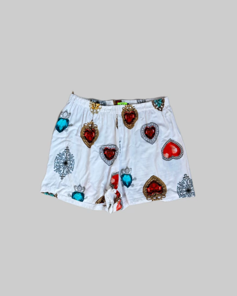 short calma estampa joia