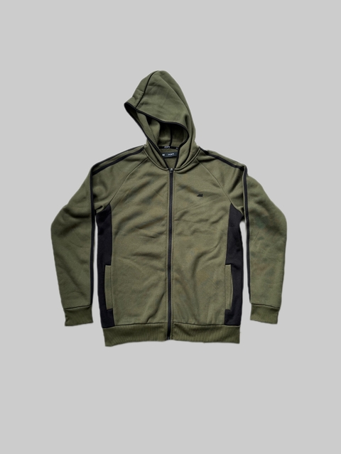 moletom verde com ziper