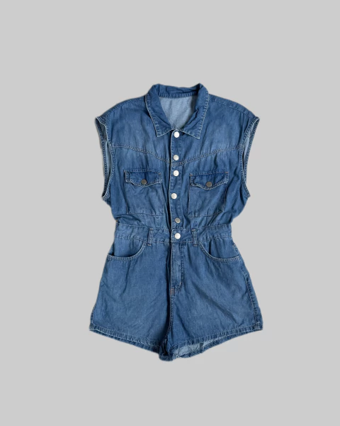 macaquinho jeans lindo