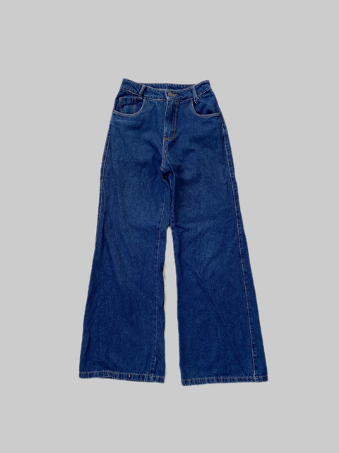 calça jeans wide leg