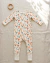 Pijama de Algodón Sustentable de Invierno para Bebé Unisex- Hongos