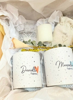 Combo Padrinhos - Canecas e Porta Vela - comprar online