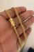 CORRENTE CADEADO DUPLA - 3,5MM - 16,25G - FECHO TRAVA DUPLA MARCAÇÃO 750 - 70CM OU 60CM - BANHADO A OURO 18K na internet