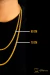 CORRENTE CADEADO DUPLA - 3,5MM - 16,25G - FECHO TRAVA DUPLA MARCAÇÃO 750 - 70CM OU 60CM - BANHADO A OURO 18K - Rabisco Joias 
