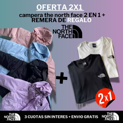 COMBO de DAMA IMPERMEABLE THE NORTH FACE 2 EN 1 + REMERA GRATIS (IMPORTADA)+ ENVIO GRATIS - comprar online