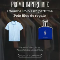 CHOMBA POLO RALPH LAUREN + DE REGALO PERFUME POLO BLUE- ¡OFERTA 2X1 IMPERDIBLE! + ENVIO GRATIS