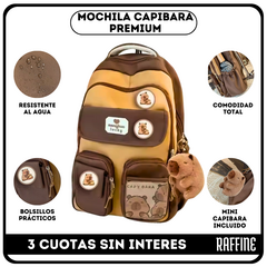 Mochila Capibara Espaciosa Premium (en tendencia) + envio gratis - comprar online