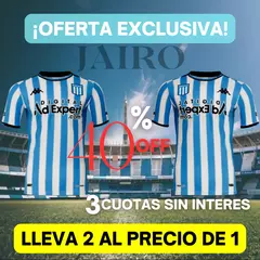 NUEVA CAMISETA DE RACING - ¡OFERTA 2x1! + ENVIO GRATIS