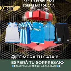 ¡CAJA SORPRESA! HASTA 5 PRENDAS DE RACING + ENVIO GRATIS - comprar online