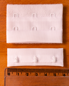 fecho -colchete para sutien (3 pacotes)-duplo 60mm- 100 pares